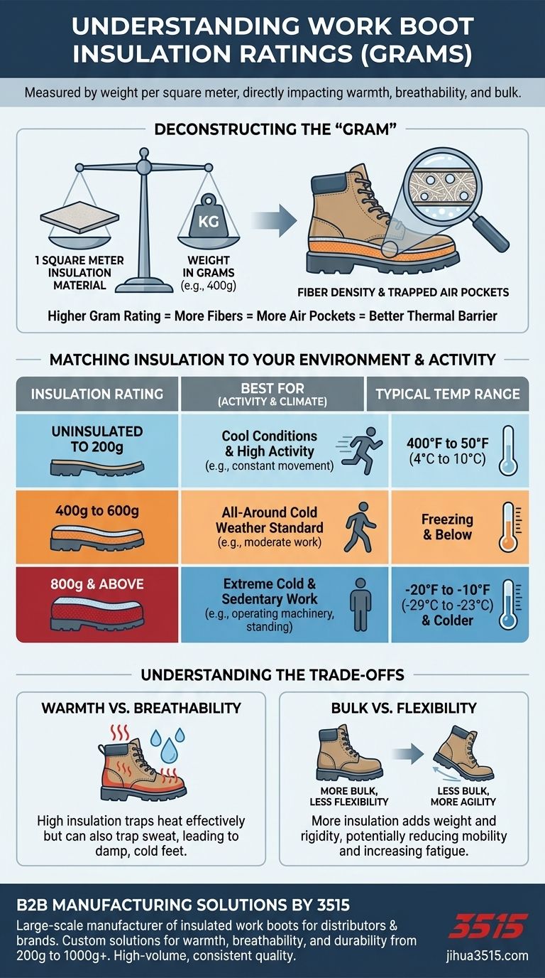 Comment les indices d'isolation des bottes de travail sont-ils mesurés ? Un guide pour choisir la chaleur adéquate Guide Visuel