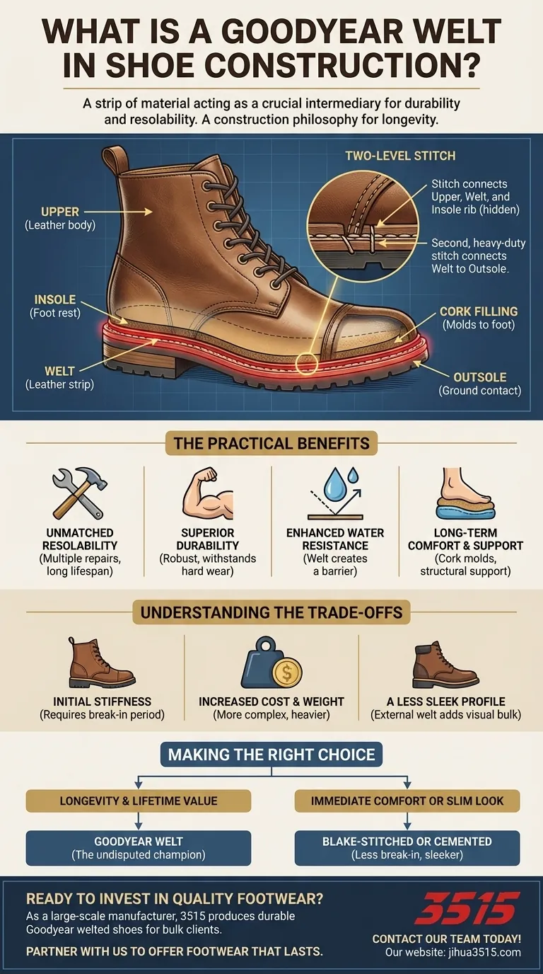 Qu'est-ce qu'un montage Goodyear pour la fabrication de chaussures ? La clé de chaussures durables et ressemables Guide Visuel