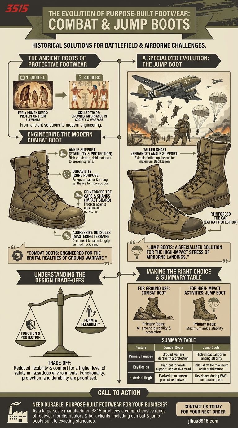 Quel est le contexte historique des bottes de combat et des bottes de parachutiste ? Découvrez leur évolution conçue à des fins spécifiques Guide Visuel