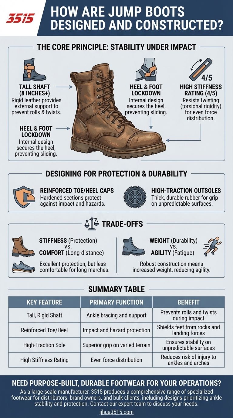 ジャンプブーツはどのように設計・製造されていますか？ 高衝撃着地時の足首の安定性を最大化する ビジュアルガイド