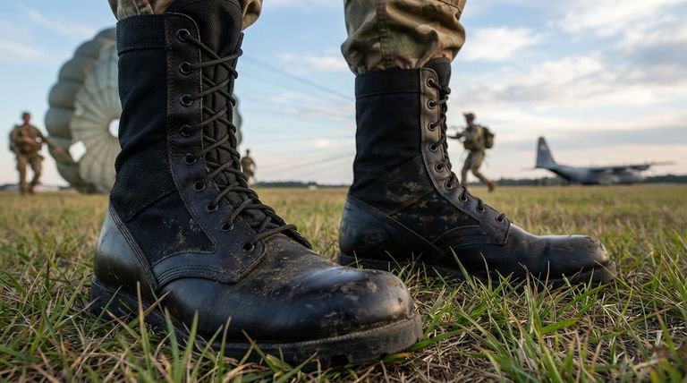 What reinforcement features are unique to jump boots? Purpose-Built Protection for Paratroopers