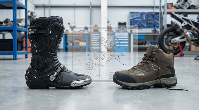 Qual conflito de design existe na engenharia de botas de motocicleta? O Inevitável Trade-off entre Segurança e Conforto
