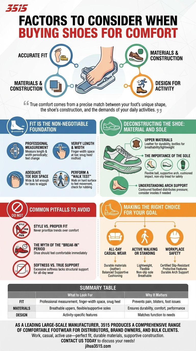 Quali fattori considerare quando si acquistano scarpe per il comfort? Ottieni la calzata perfetta per tutto il giorno Guida Visiva