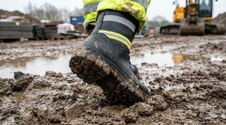 Quelles caractéristiques de chaussures sont importantes pour des conditions imprévisibles ou boueuses ? Assurez la traction et la sécheresse