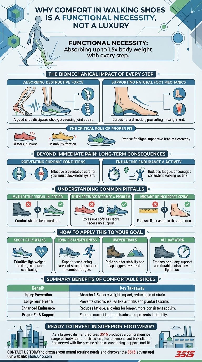 Why is comfort important in walking shoes? Prevent Injury and Enhance Performance Visual Guide