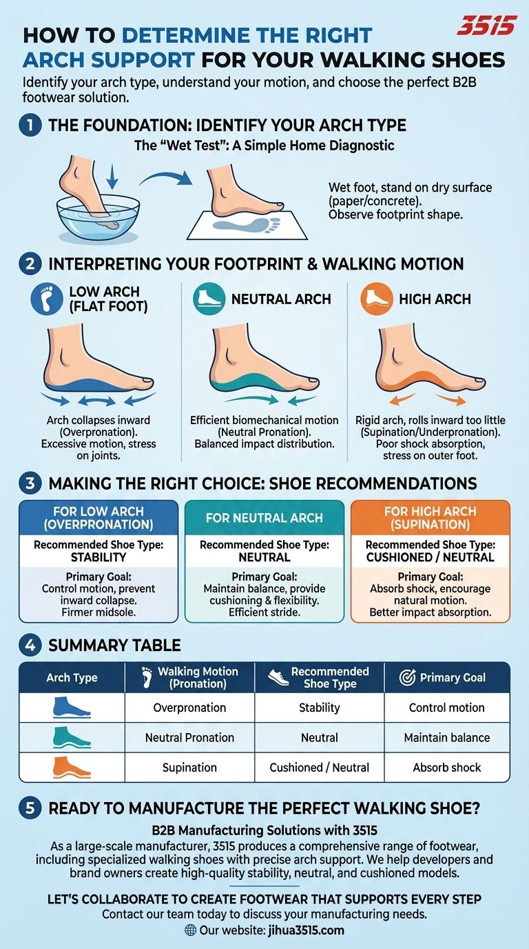 كيف يمكنك تحديد الدعم المناسب لقوس القدم في أحذية المشي الخاصة بك؟ ابحث عن المقاس المثالي للمشي الخالي من الألم دليل مرئي