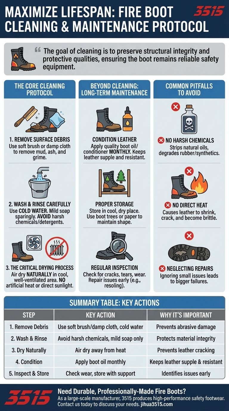 如何清洁消防靴以延长其使用寿命？最大化安全与耐用性的指南 图解指南