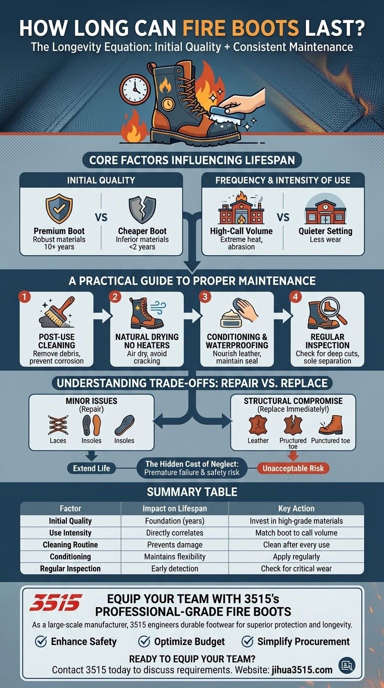 How long can fire boots last with proper care? Maximize Lifespan & Safety Visual Guide