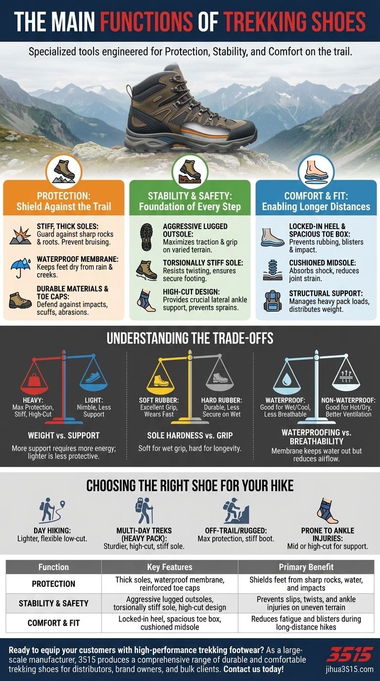 ¿Cuáles son las funciones principales del calzado de trekking? Características clave para la protección y comodidad en el sendero Guía Visual