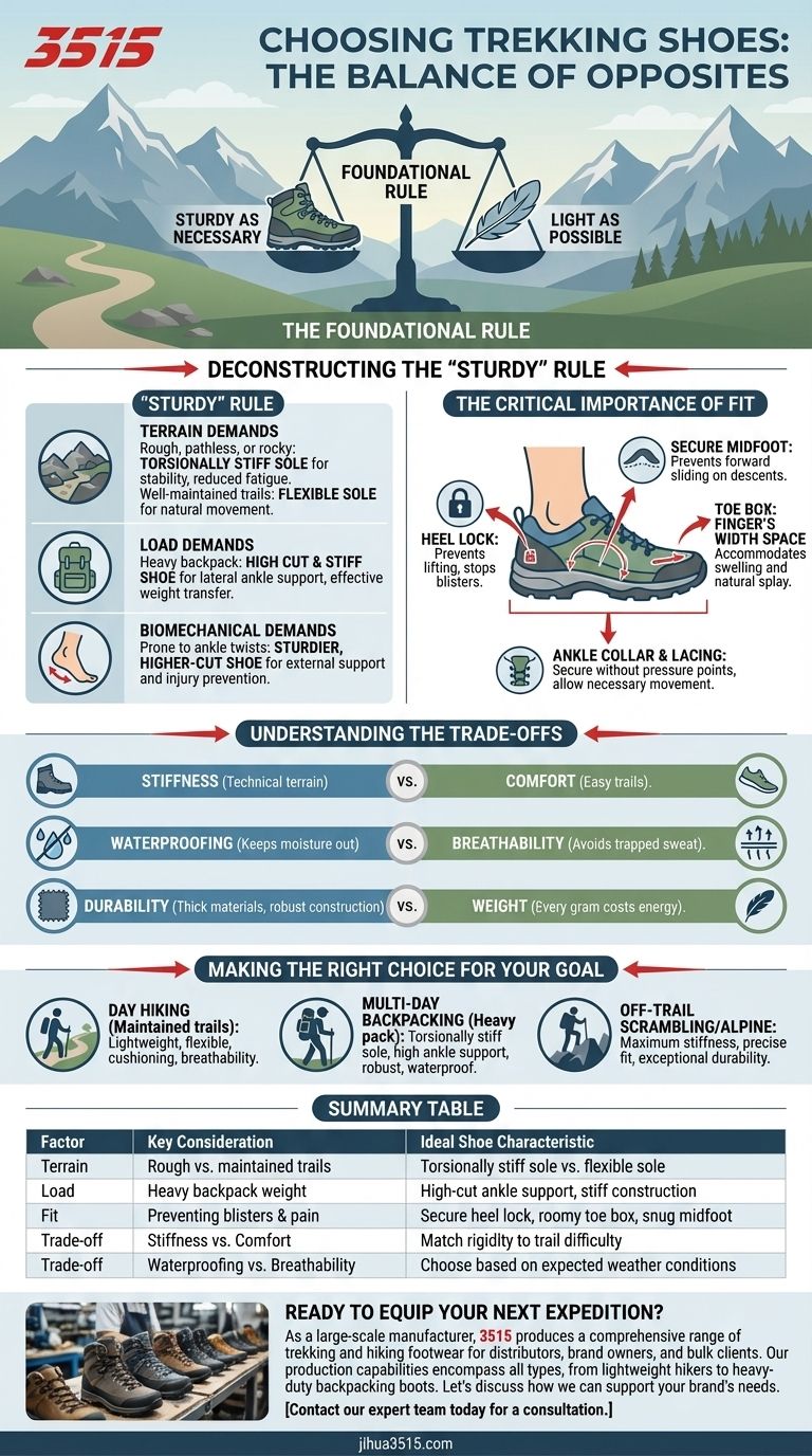 Quelle est la règle empirique pour choisir des chaussures de trekking ? Trouvez l'équilibre parfait pour votre aventure Guide Visuel