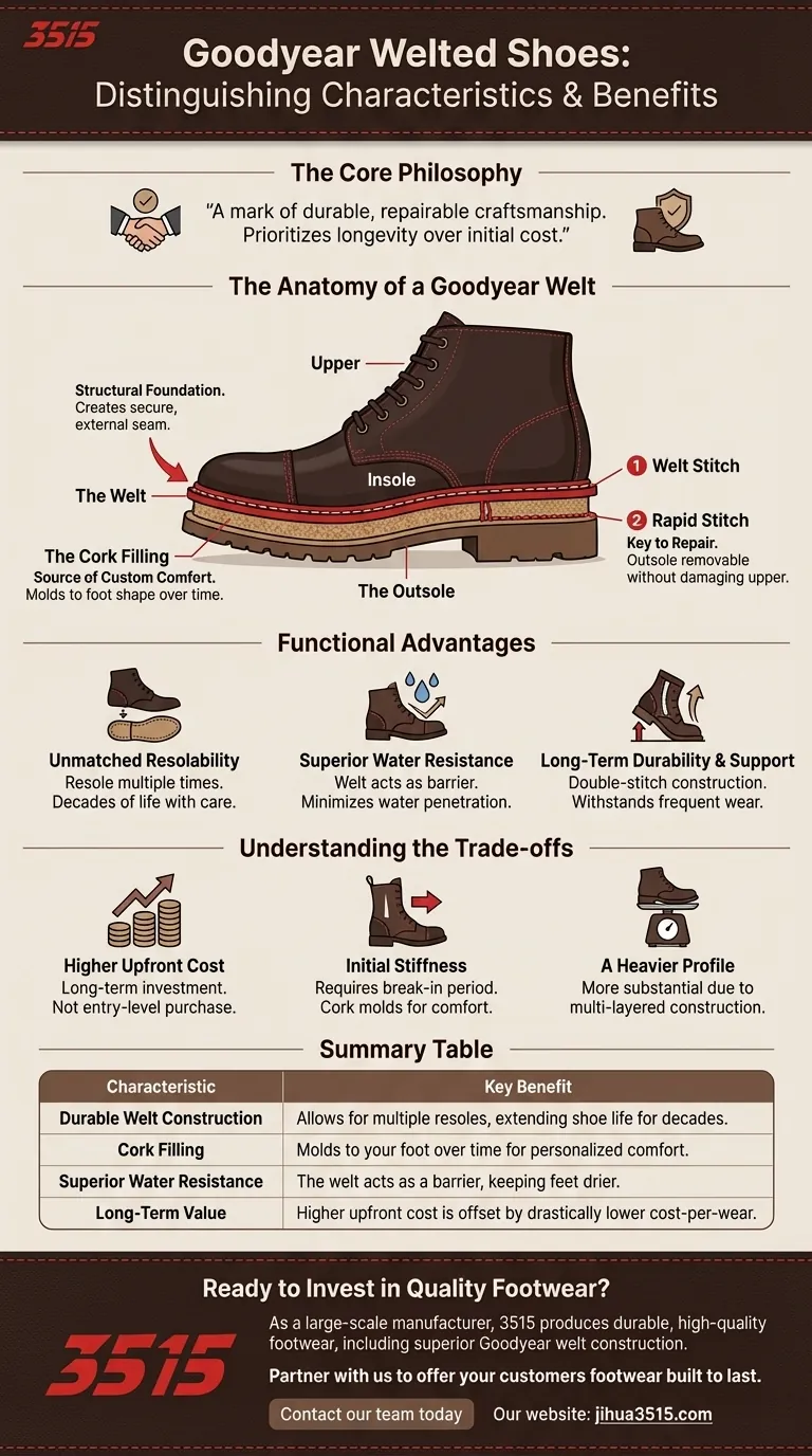 Каковы отличительные особенности обуви Goodyear Welt? Полное руководство по прочной обуви Визуальное руководство