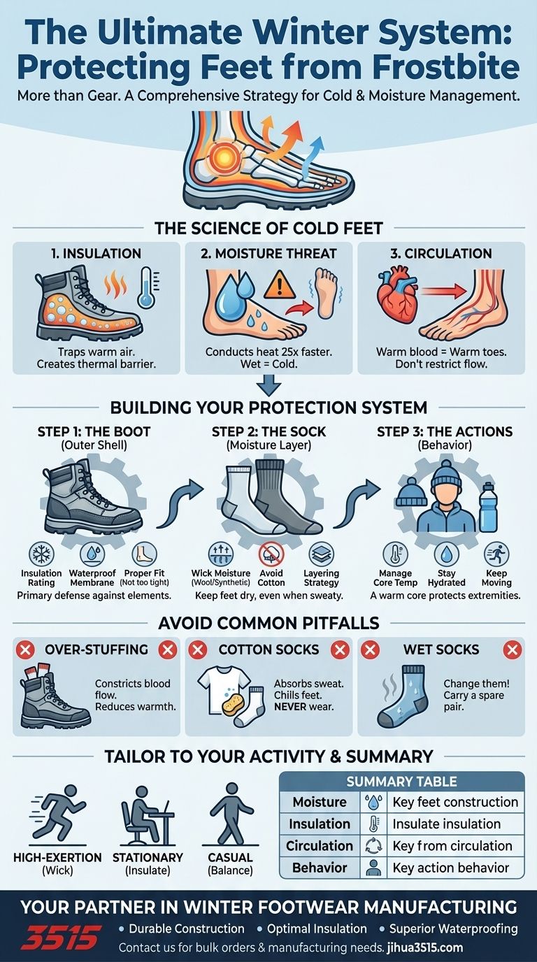 ¿Cuál es la mejor manera de proteger los pies de la congelación en invierno? Un sistema completo para pies secos y cálidos Guía Visual