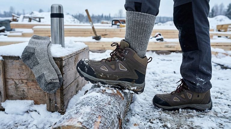 겨울 작업화에 추천하는 양말 종류는 무엇인가요? 현장에서 따뜻하고 건조하게 유지하세요