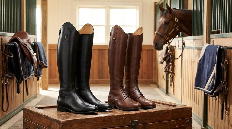 승마 장화에 사용할 수 있는 스타일 기능에는 어떤 것이 있습니까? 필드 부츠부터 드레스 부츠까지