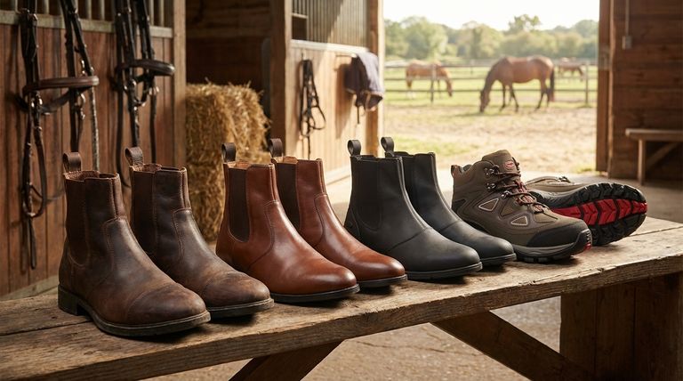 Какие материалы обычно используются для изготовления ботинок для конкур? Выберите правильный материал для ваших потребностей в верховой езде