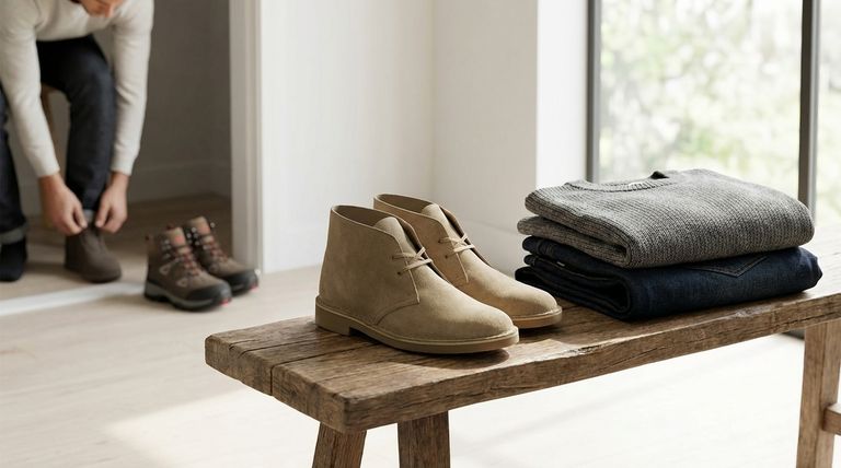 What makes the Clarks Desert Boot suitable for a back-to-basics wardrobe? Unlock Effortless Style & Versatility