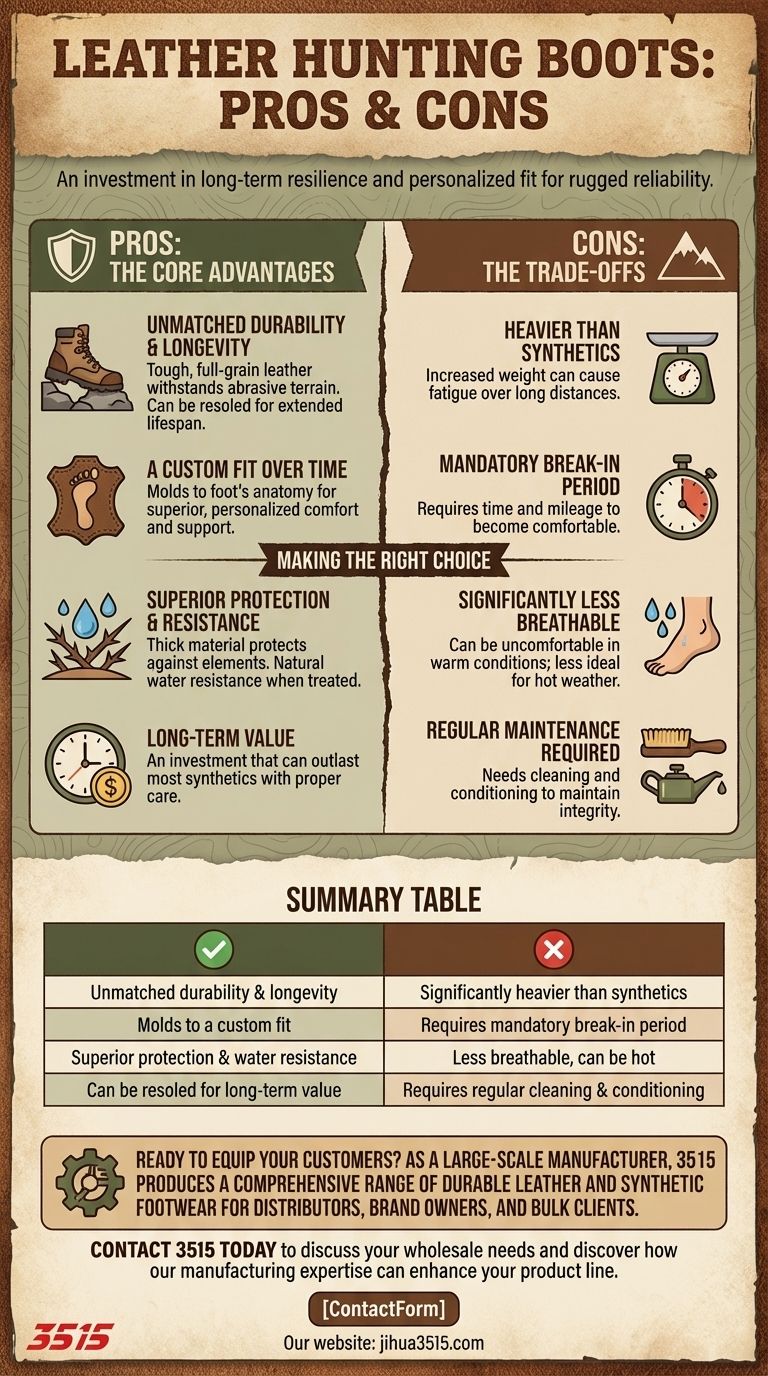 Quels sont les avantages et les inconvénients des bottes de chasse en cuir ? Un guide sur la durabilité par rapport au poids Guide Visuel