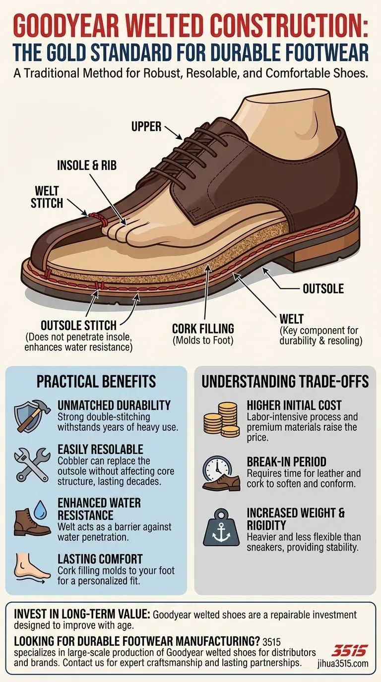 Qu'est-ce que la construction Goodyear Welt et comment est-elle fabriquée ? Le guide ultime des chaussures durables Guide Visuel