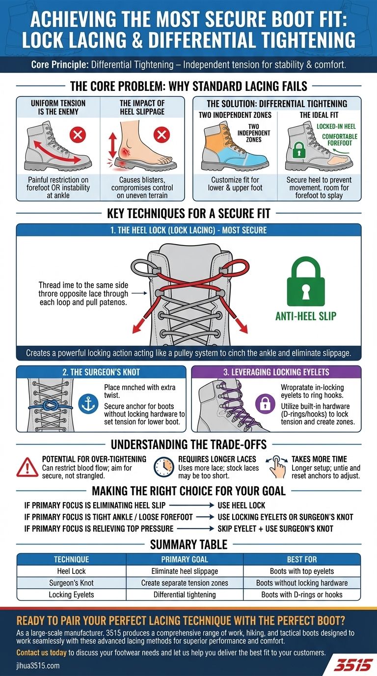 Qual é a técnica de amarração de botas mais segura? Obtenha um ajuste travado com amarração de bloqueio Guia Visual