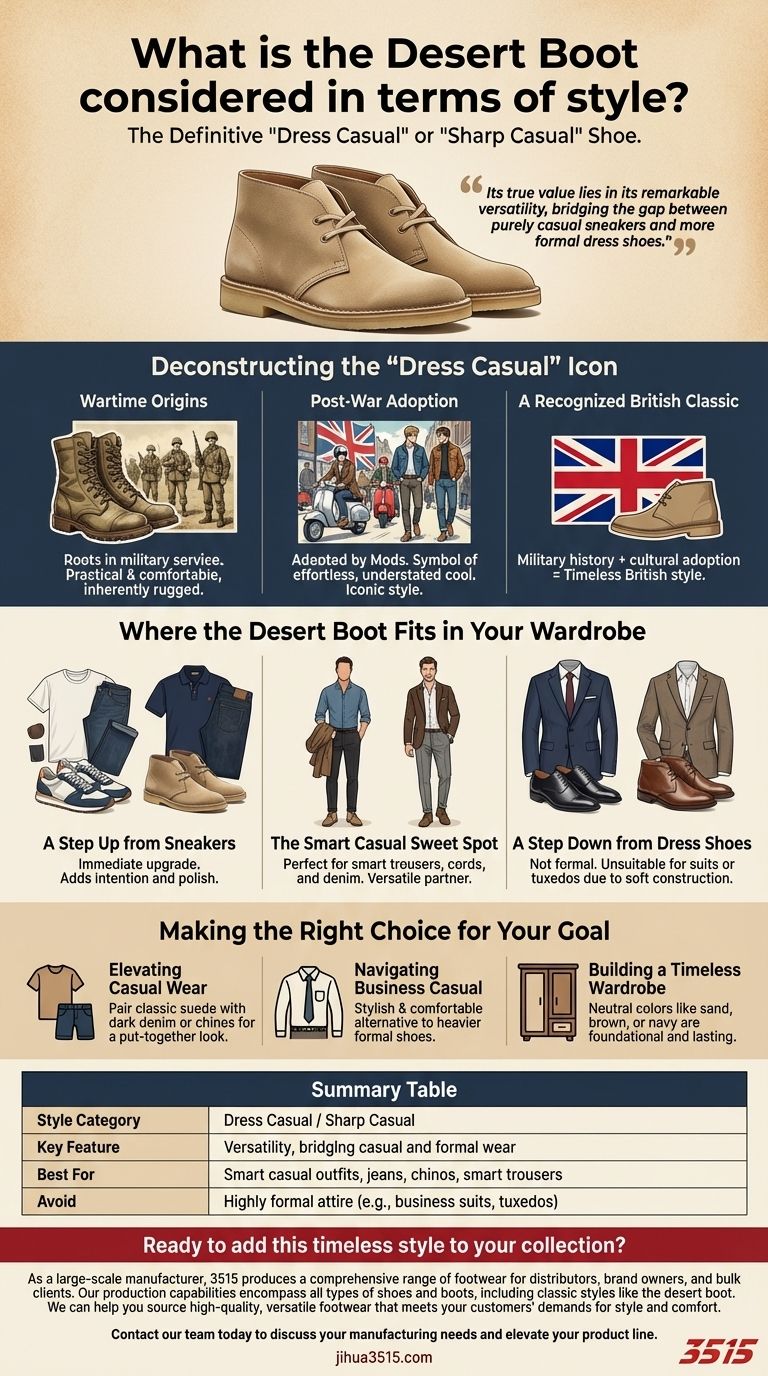 데저트 부츠는 스타일 면에서 어떻게 간주되나요? 날렵한 캐주얼 신발 완벽 가이드 시각적 가이드