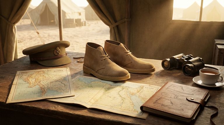 Who played a key role in the creation of the desert boot? Discover the Iconic Design's Origin Story