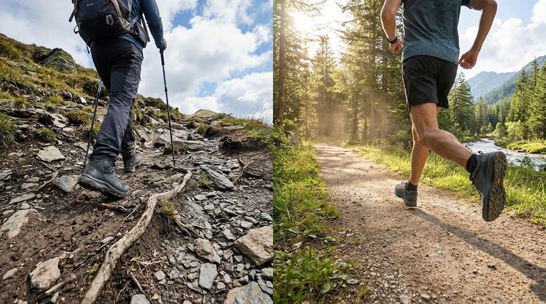 ¿Cómo influye el terreno en la elección entre botas de montaña y zapatillas de trail running? Una guía de calzado para cada sendero