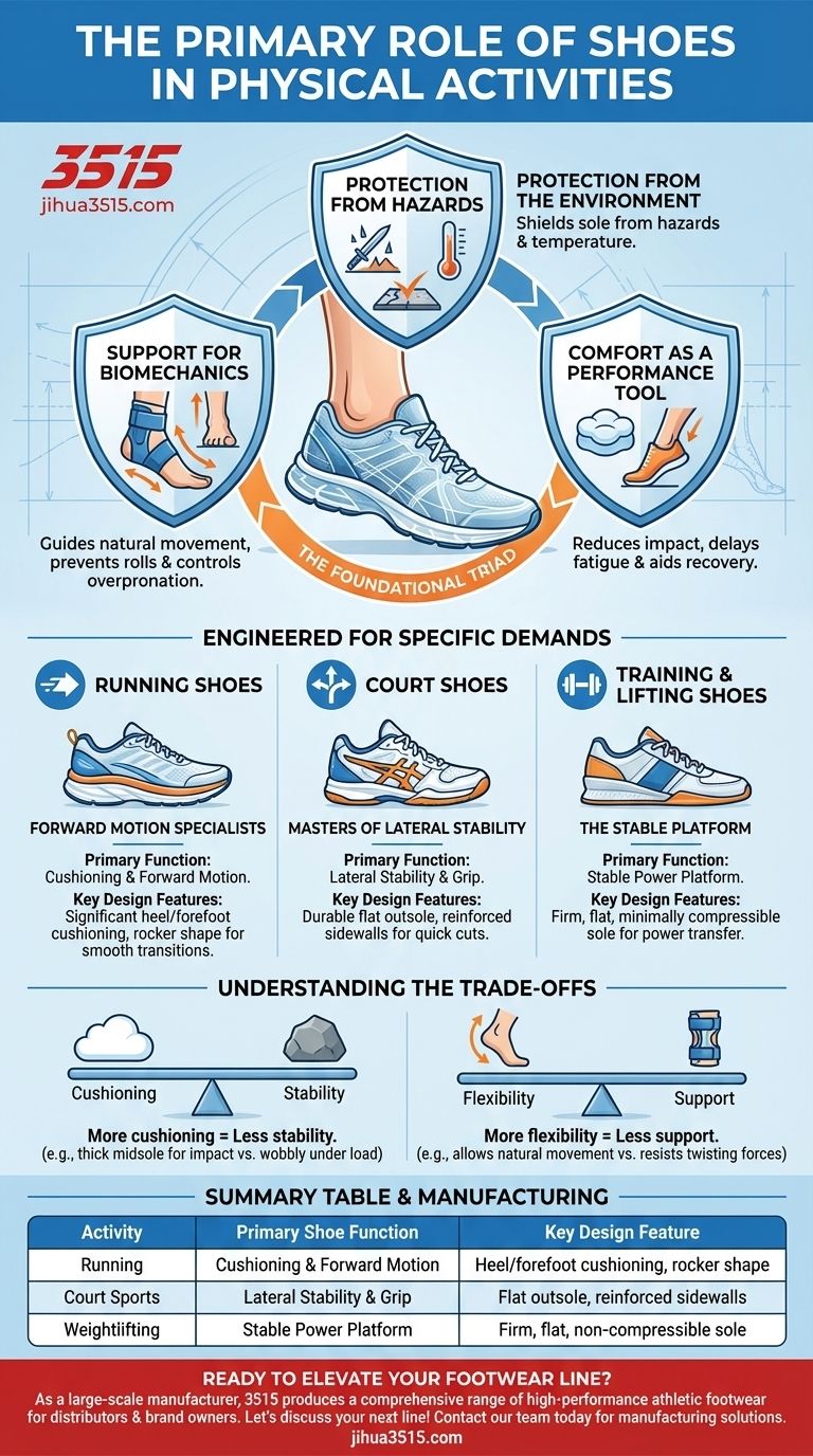 Какова основная роль обуви в физических нагрузках? Защита, поддержка и производительность Визуальное руководство