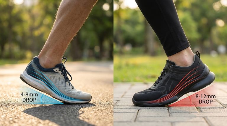 Чем отличается перепад высоты подошвы между беговыми и прогулочными кроссовками? Оптимизируйте свою обувь для производительности