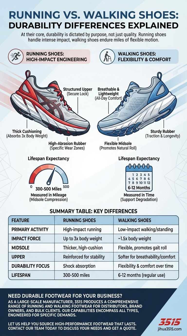 러닝화와 워킹화의 내구성 차이점은 무엇인가요? 활동에 맞는 신발 선택하기 시각적 가이드