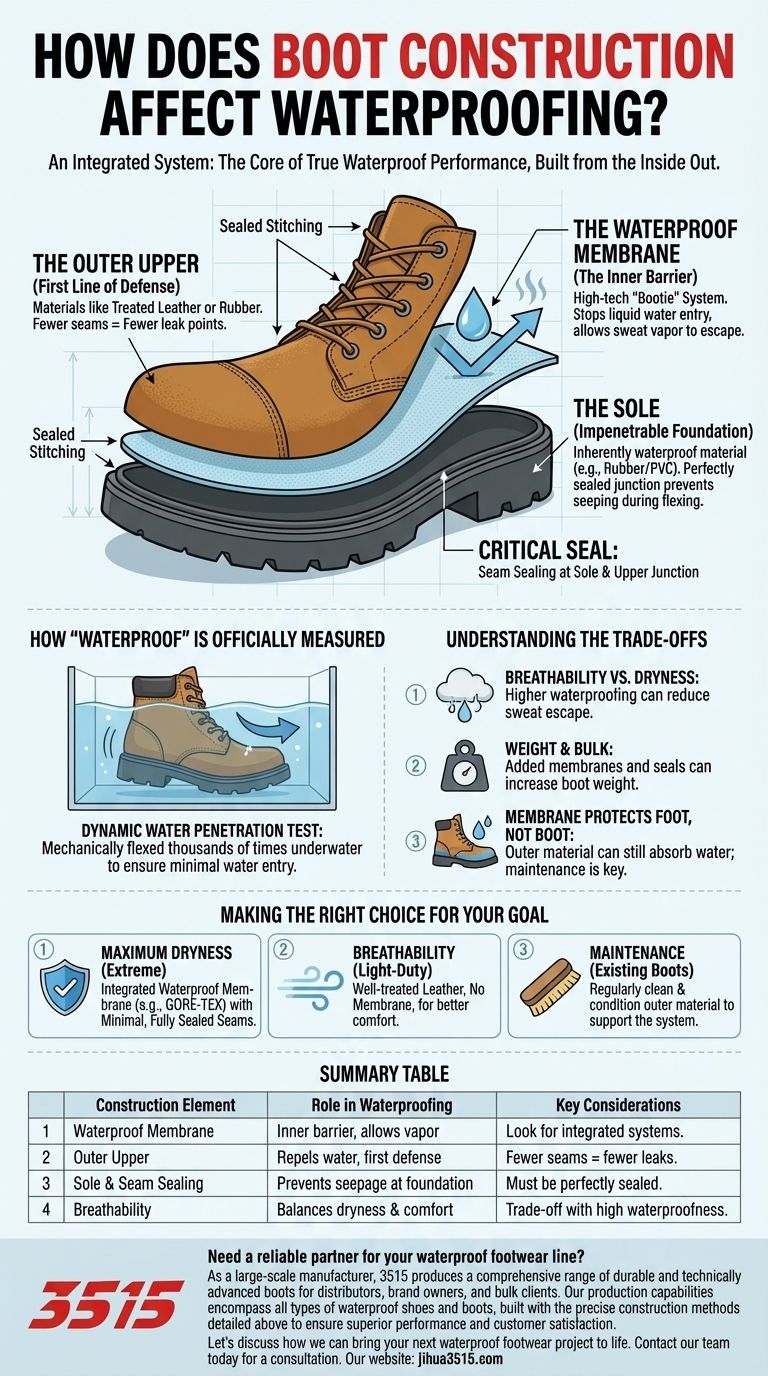 How does boot construction affect waterproofing? The Science Behind Truly Dry Feet Visual Guide