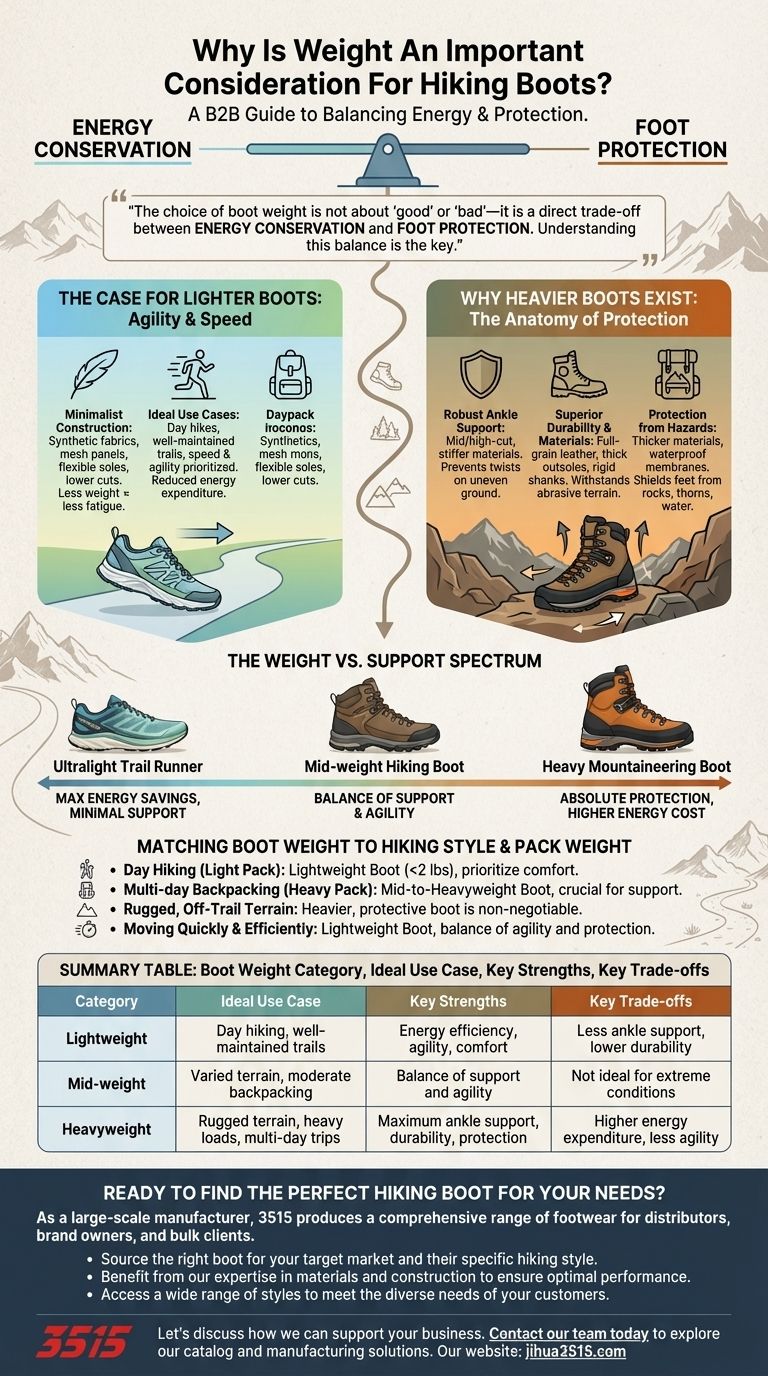 ハイキングブーツの重さが重要な考慮事項である理由とは？あなたのハイキングに合ったブーツを選ぶためのガイド ビジュアルガイド