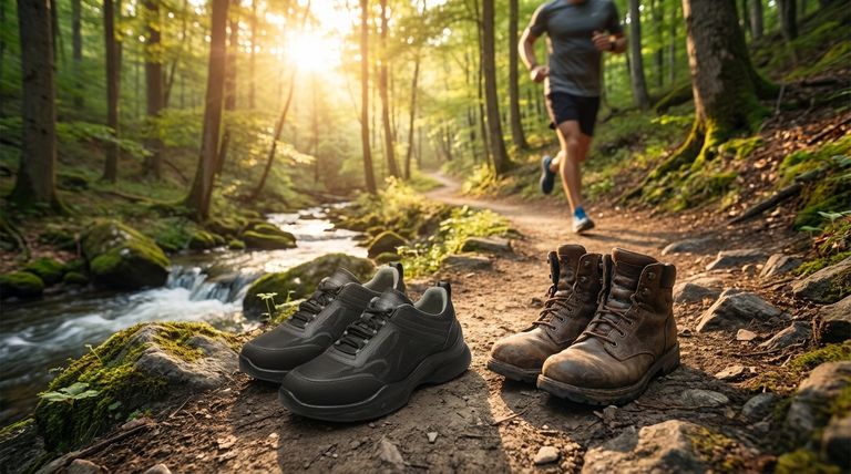 Каковы потенциальные преимущества кроссовок для трейлраннинга по сравнению с походными ботинками? Легче, быстрее, лучше дышат