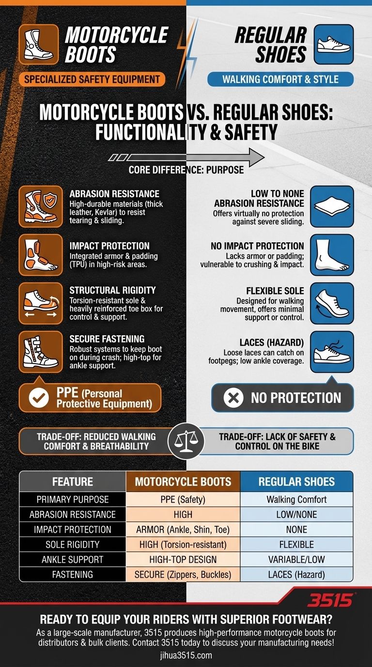 Comment la conception des bottes de moto diffère-t-elle des chaussures ordinaires ? Analyse des caractéristiques de sécurité critiques Guide Visuel