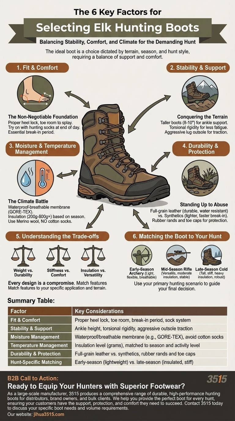 Was sind die sechs Schlüsselfaktoren bei der Auswahl von Elchjagd-Stiefeln? Erobern Sie den Berg mit dem richtigen Schuhwerk Visuelle Anleitung