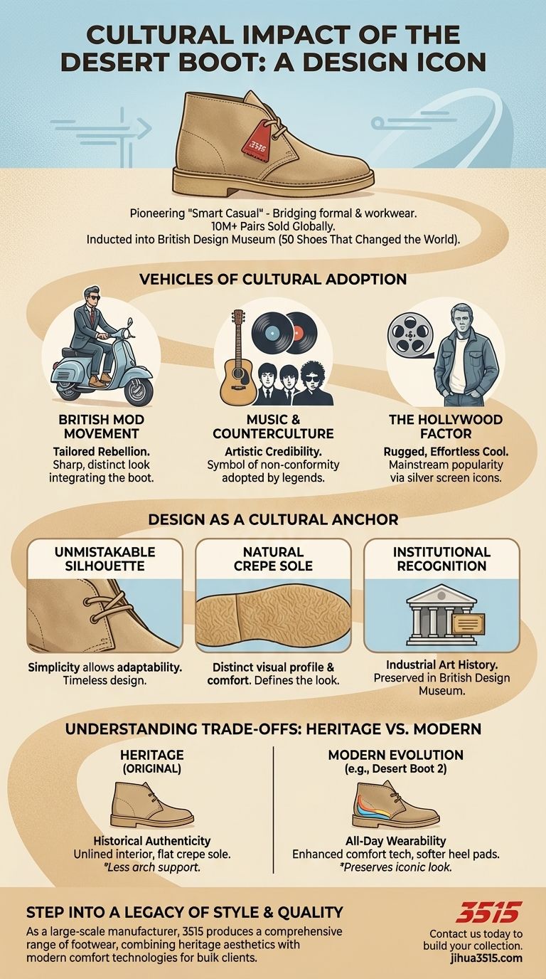 Quel impact culturel la Desert Boot a-t-elle eu ? Une icône du design qui a façonné des générations Guide Visuel