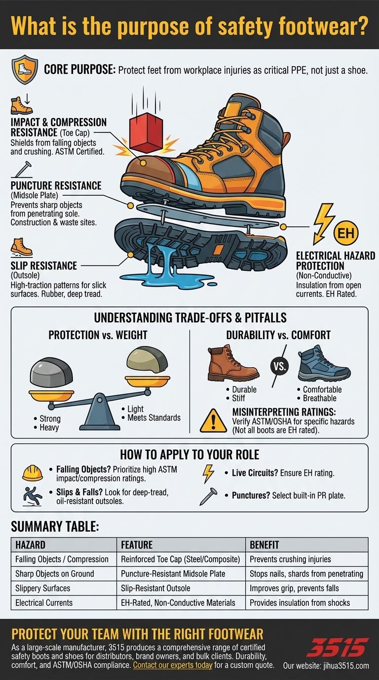 Каково назначение защитной обуви? Защитите своих сотрудников от критических опасностей Визуальное руководство