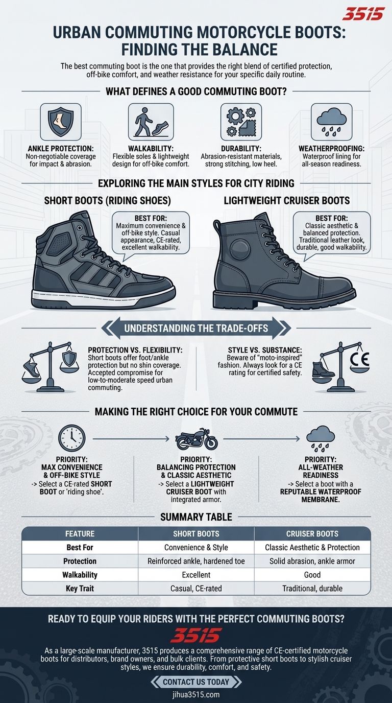 ¿Qué tipos de botas de moto son adecuadas para ir al trabajo en la ciudad? Encuentra el equilibrio perfecto entre seguridad y estilo Guía Visual