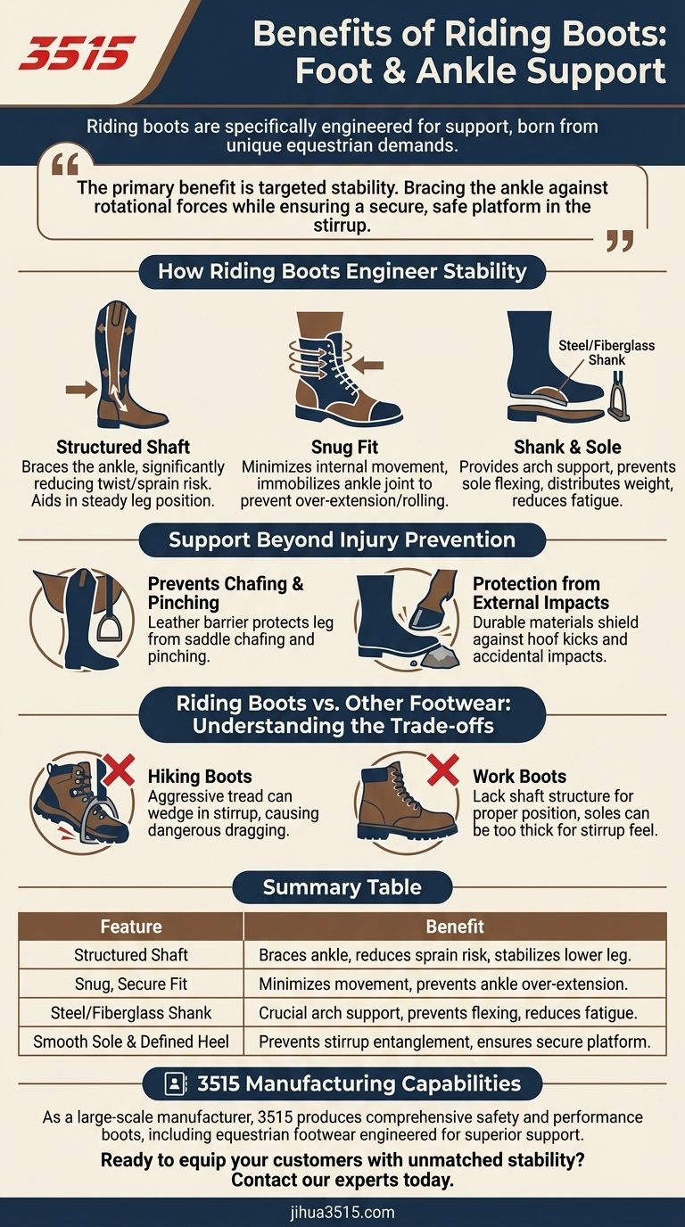 Quais benefícios as botas de equitação oferecem para o suporte de pés e tornozelos? Estabilidade Essencial para a Segurança Equestre Guia Visual