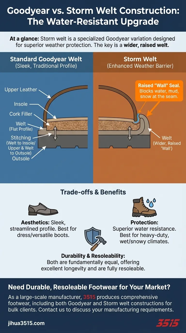 Wie unterscheidet sich die Storm-Welt-Konstruktion von der Goodyear-Welt? Ein Leitfaden zur überlegenen Wasserdichtigkeit Visuelle Anleitung
