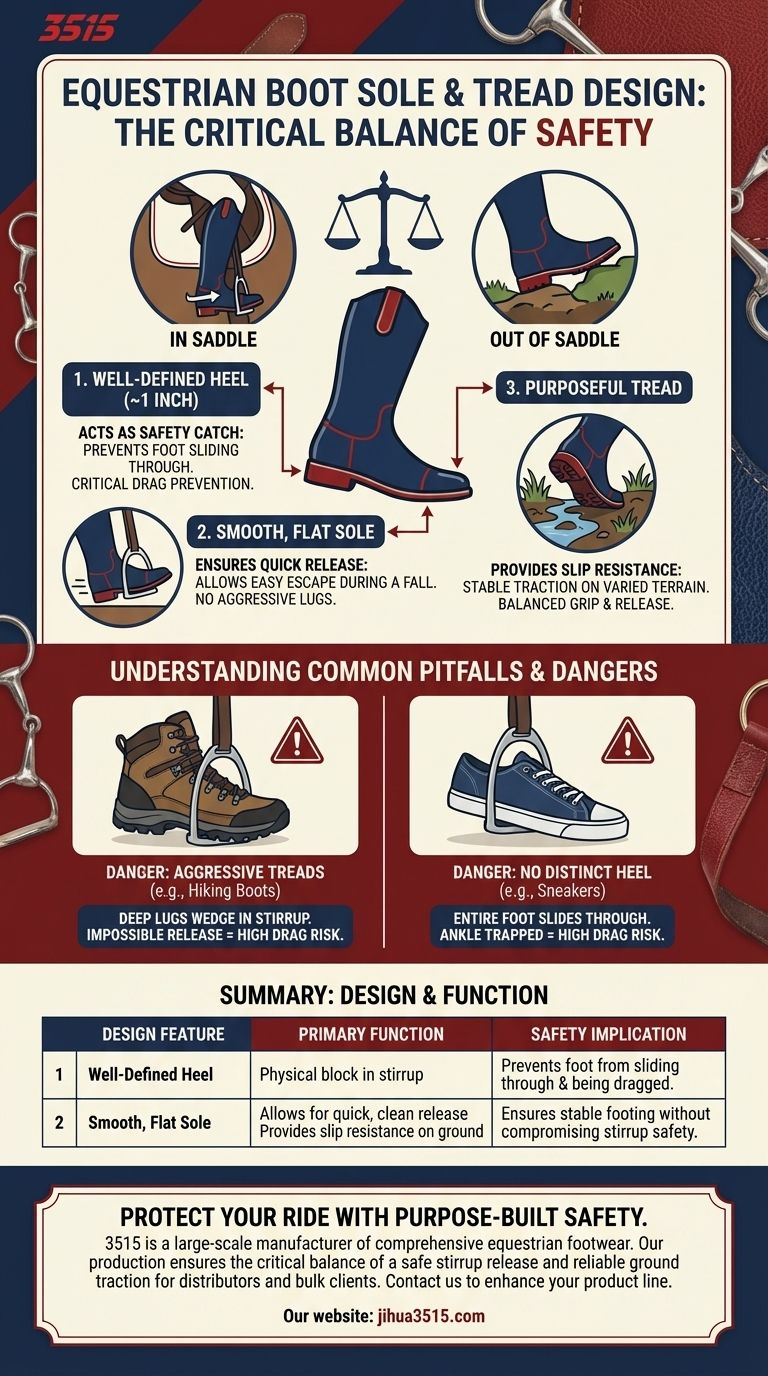 乗馬ブーツのソールとトレッドのデザインの重要性とは？ライダーのための重要な安全ガイド ビジュアルガイド