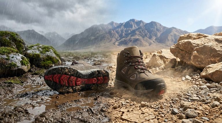 Como o desempenho das botas de caminhada varia em diferentes condições climáticas? Domine Trilhas Molhadas, Secas e Lamacentas