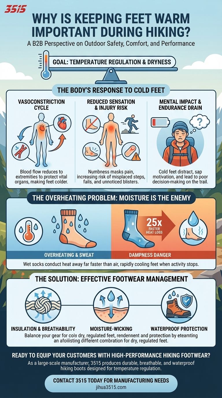 Perché è importante tenere i piedi al caldo durante le escursioni? Evita piedi freddi e migliora la sicurezza sul sentiero Guida Visiva