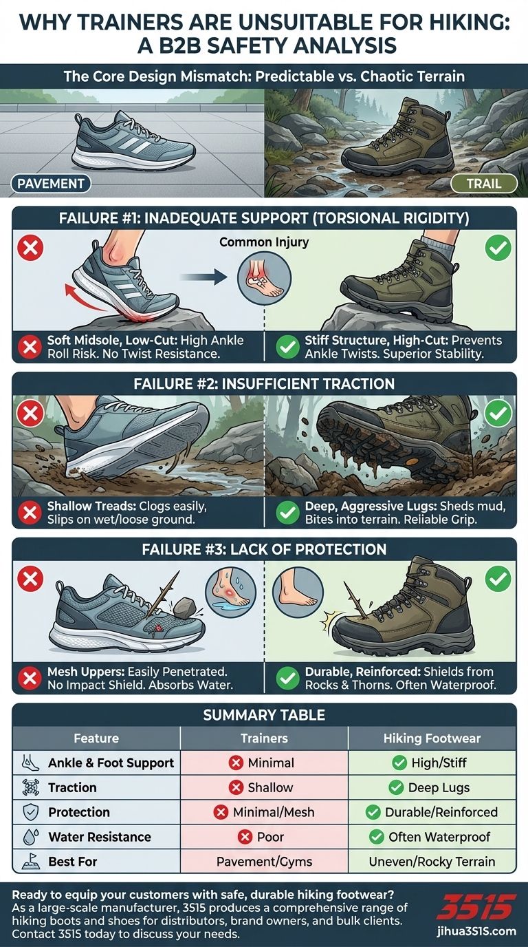 Почему кроссовки не подходят для походов? Избегайте травм на тропах с помощью правильной обуви Визуальное руководство