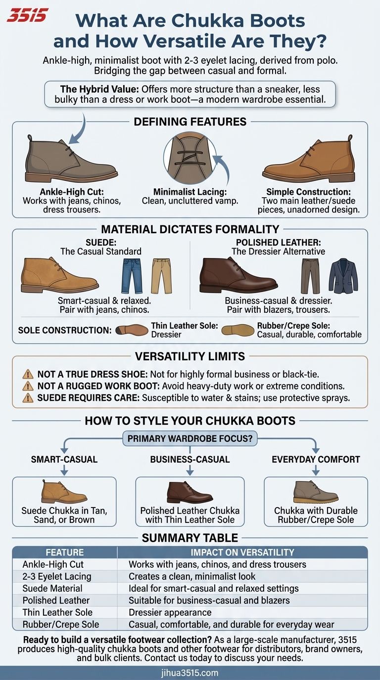 What are chukka boots and how versatile are they? The Ultimate Guide to Style & Versatility Visual Guide