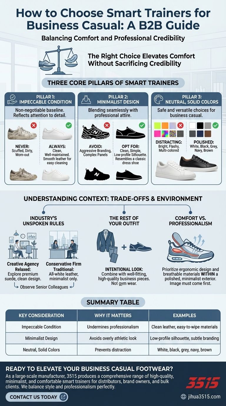 Что следует учитывать при выборе умных кроссовок для делового повседневного стиля? Руководство по профессиональному стилю Визуальное руководство