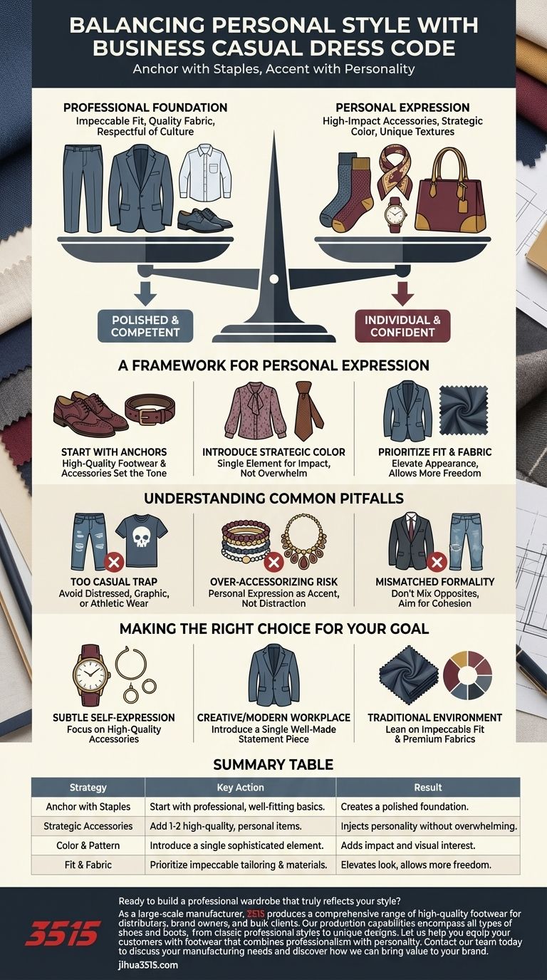 개인 스타일과 비즈니스 캐주얼 복장 규정을 어떻게 조화시킬 수 있을까요? 프로페셔널한 자기 표현의 기술을 마스터하세요. 시각적 가이드