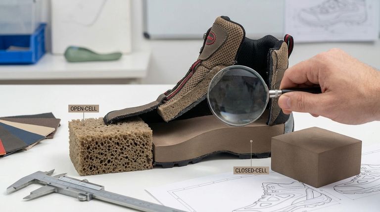 신발에 사용되는 오픈셀 및 클로즈드셀 폼의 일반적인 용도는 무엇인가요? 편안함과 성능 최적화
