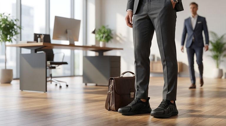 スニーカーでビジネスカジュアルな装いを維持するための一般的なヒントは何ですか?意図的なスタイルのアートをマスターしましょう