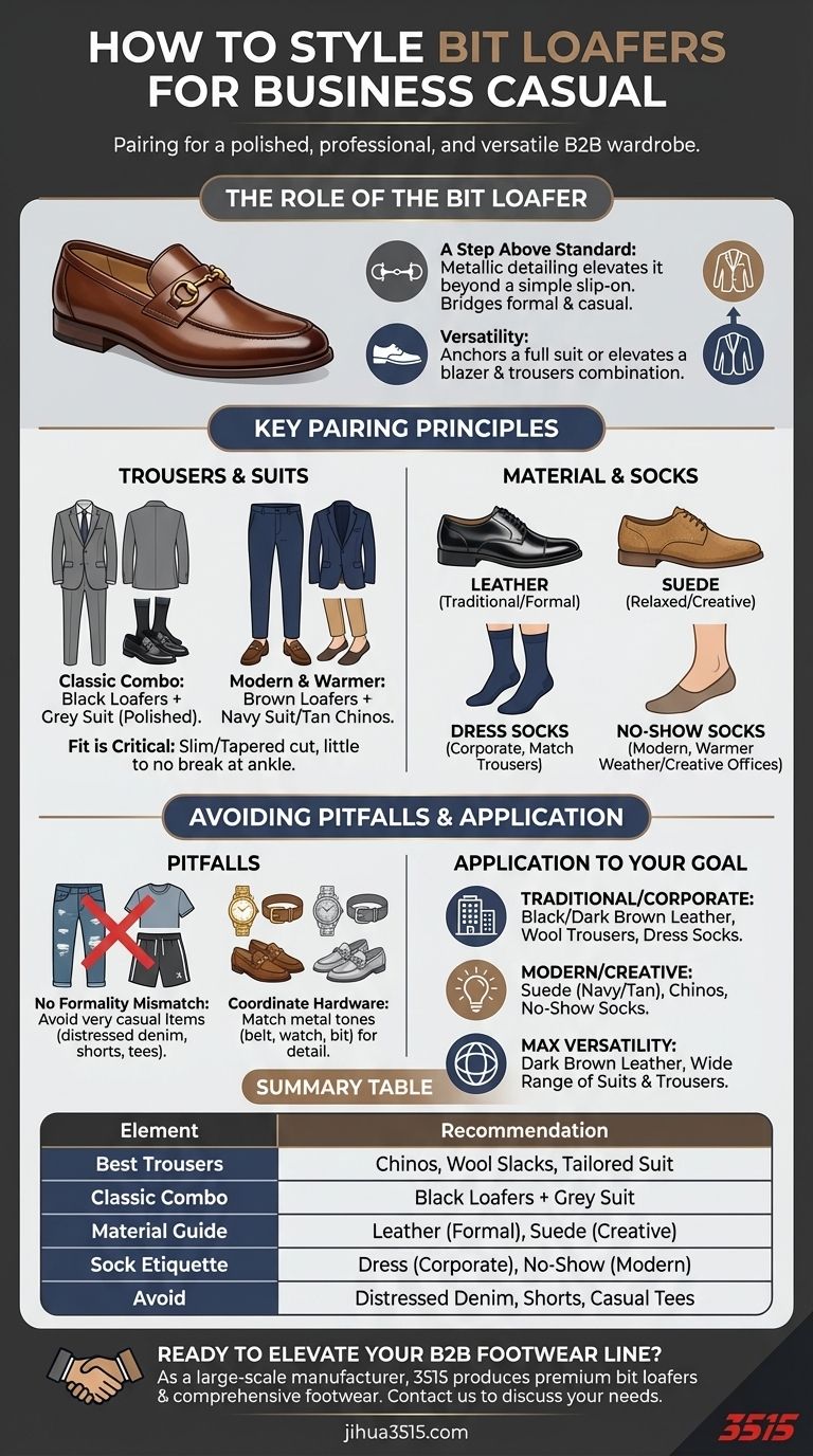 ビジュローファーはビジネスカジュアルの服装にどのように合わせればよいですか？洗練された汎用性のためのガイド ビジュアルガイド