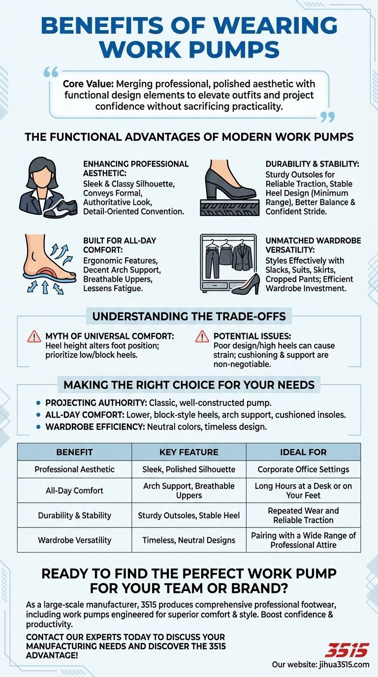 Quels sont les avantages de porter des escarpins de travail ? Alliez style et confort toute la journée Guide Visuel